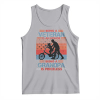 Veteran Grandpa Tank Top Being A Veteran Is An Honor Being A Grandpa Is Priceless