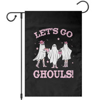 Funny Halloween Garden Flag Let's Go Ghouls Cowgirl Western Ghost - Wonder Print Shop