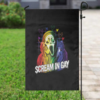 Halloween LGBT Garden Flag Scream In Gay Ghost Murderer Rainbow - Wonder Print Shop