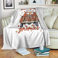 Thanksgiving Day Throw Blanket Thanksgiving With My Gnomies Car Fall Season - Wonder Print Shop