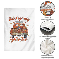 Thanksgiving Day Garden Flag Thanksgiving With My Gnomies Car Fall Season - Wonder Print Shop