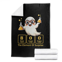 Halloween Chemistry Throw Blanket Boo The Element Of Surprise Ghost Nerd - Wonder Print Shop