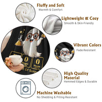 Halloween Chemistry Throw Blanket Boo The Element Of Surprise Ghost Nerd - Wonder Print Shop