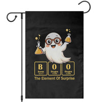 Halloween Chemistry Garden Flag Boo The Element Of Surprise Ghost Nerd - Wonder Print Shop