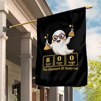 Halloween Chemistry Garden Flag Boo The Element Of Surprise Ghost Nerd - Wonder Print Shop