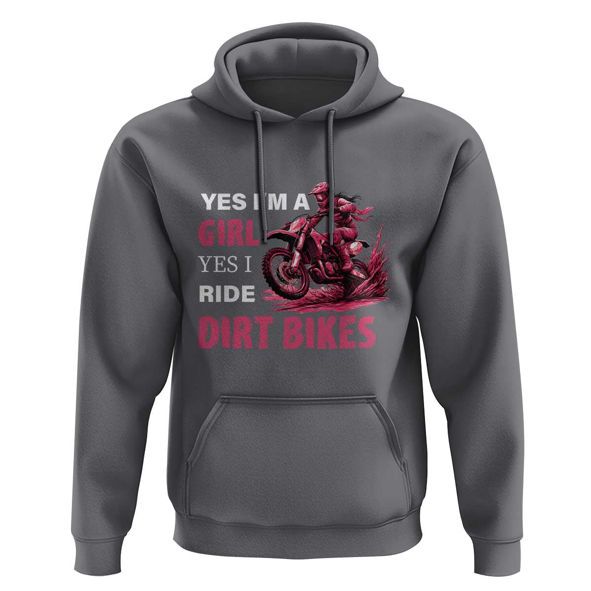Yes I'm A Girl Yes I Ride Dirt Bikes Hoodie Motocross Biker