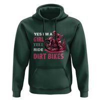 Yes I'm A Girl Yes I Ride Dirt Bikes Hoodie Motocross Biker