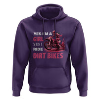Yes I'm A Girl Yes I Ride Dirt Bikes Hoodie Motocross Biker