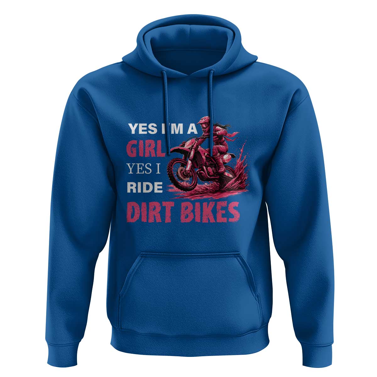 Yes I'm A Girl Yes I Ride Dirt Bikes Hoodie Motocross Biker