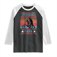 Veteran Father Raglan Shirt Being A Veteran Is An Honor Being A Papa Is Priceless