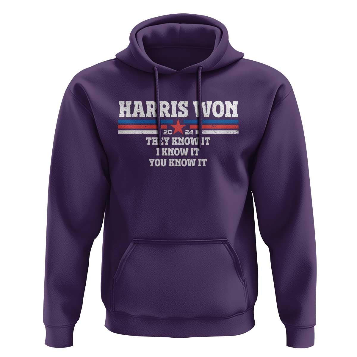 Harris Won 2024 Hoodie They I And You Know It US Election