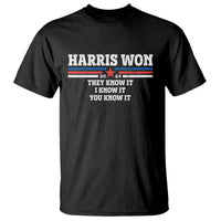 Harris Won 2024 T Shirt They I And You Know It US Election - Wonder Print Shop
