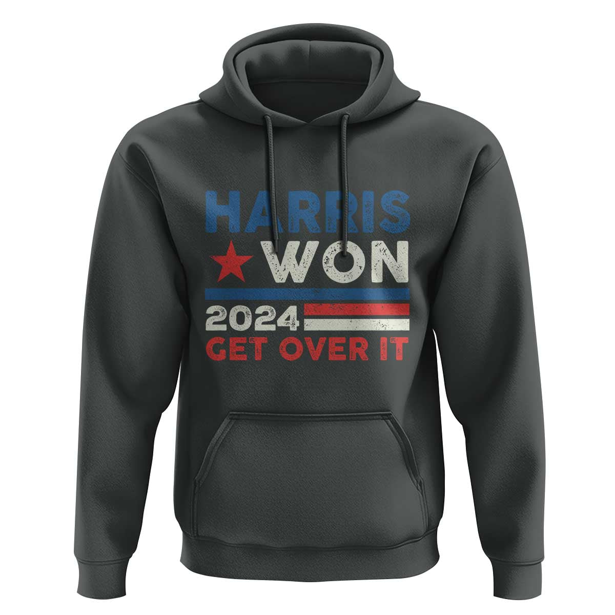 Harris Won 2024 Get Over It Hoodie Presidential Election
