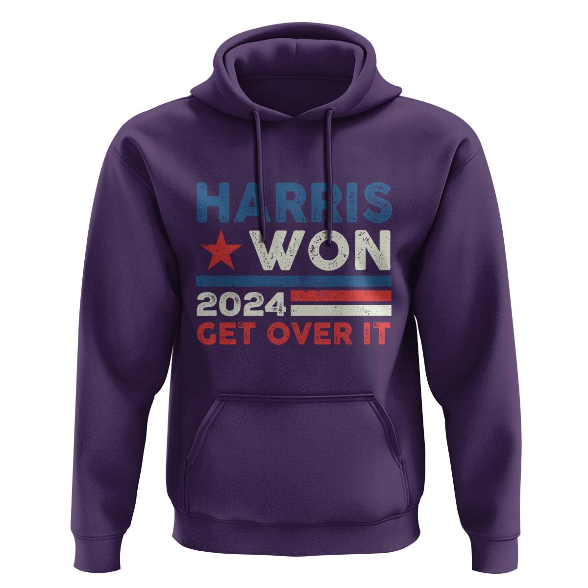 Harris Won 2024 Get Over It Hoodie Presidential Election