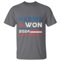 Harris Won 2024 Get Over It T Shirt Presidential Election - Wonder Print Shop