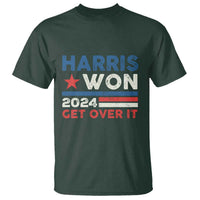 Harris Won 2024 Get Over It T Shirt Presidential Election - Wonder Print Shop