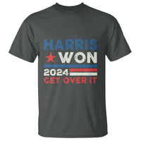 Harris Won 2024 Get Over It T Shirt Presidential Election - Wonder Print Shop