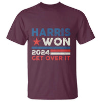 Harris Won 2024 Get Over It T Shirt Presidential Election - Wonder Print Shop