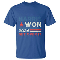 Harris Won 2024 Get Over It T Shirt Presidential Election - Wonder Print Shop