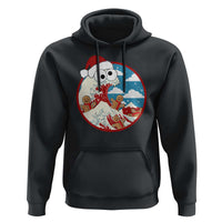 Funny Christmas Hoodie Santa Tsunami Is Eating Ginger Bread Xmas
