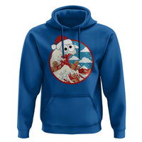 Funny Christmas Hoodie Santa Tsunami Is Eating Ginger Bread Xmas