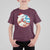 Funny Christmas T Shirt For Kid Santa Tsunami Is Eating Ginger Bread Xmas - Wonder Print Shop