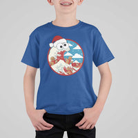 Funny Christmas T Shirt For Kid Santa Tsunami Is Eating Ginger Bread Xmas - Wonder Print Shop
