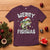Funny Christmas Fishing T Shirt Merry Fishmas Bass Fish Rod - Wonder Print Shop