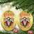 Xmas Heavy Metal Christmas Ornament Sleigher Skeleton Santa Xmas Wreath - Wonder Print Shop
