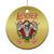 Xmas Heavy Metal Christmas Ornament Sleigher Skeleton Santa Xmas Wreath - Wonder Print Shop