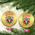 Xmas Heavy Metal Christmas Ornament Sleigher Skeleton Santa Xmas Wreath - Wonder Print Shop