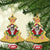 Xmas Heavy Metal Christmas Ornament Sleigher Skeleton Santa Xmas Wreath - Wonder Print Shop