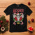 Christmas Heavy Metal T Shirt Sleigher Skeleton Santa Xmas Wreath - Wonder Print Shop