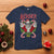 Christmas Heavy Metal T Shirt Sleigher Skeleton Santa Xmas Wreath - Wonder Print Shop