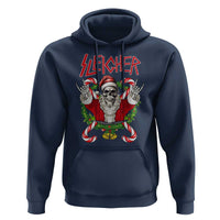 Christmas Heavy Metal Hoodie Sleigher Skeleton Santa Xmas Wreath
