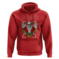 Christmas Heavy Metal Hoodie Sleigher Skeleton Santa Xmas Wreath
