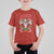 Christmas Heavy Metal T Shirt For Kid Sleigher Skeleton Santa Xmas Wreath - Wonder Print Shop