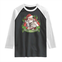 Christmas Cats Owner Raglan Shirt Cats For Everybody Vintage Santa Mistletoe - Wonder Print Shop