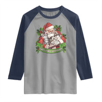 Christmas Cats Owner Raglan Shirt Cats For Everybody Vintage Santa Mistletoe - Wonder Print Shop