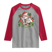 Christmas Cats Owner Raglan Shirt Cats For Everybody Vintage Santa Mistletoe - Wonder Print Shop