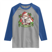 Christmas Cats Owner Raglan Shirt Cats For Everybody Vintage Santa Mistletoe - Wonder Print Shop