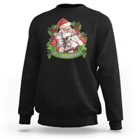 Christmas Cats Owner Sweatshirt Cats For Everybody Vintage Santa Mistletoe - Wonder Print Shop