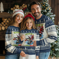 Funny Xmas Fishing Ugly Christmas Sweater Merry Christbass Santa Xmas Tree - Wonder Print Shop