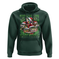 Funny Fishing Christmas Hoodie Fishing You A Very Merry Fishmas Santa Hat