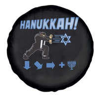 Funny Hanukkah Arcade Game Spare Tire Cover Jewish Fighter Menorah Star Of David - Wonder Print Shop