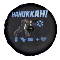 Funny Hanukkah Arcade Game Spare Tire Cover Jewish Fighter Menorah Star Of David - Wonder Print Shop