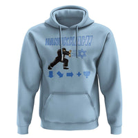 Funny Hanukkah Arcade Game Hoodie Jewish Fighter Menorah Star Of David - Wonder Print Shop