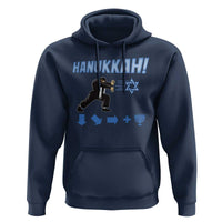 Funny Hanukkah Arcade Game Hoodie Jewish Fighter Menorah Star Of David - Wonder Print Shop