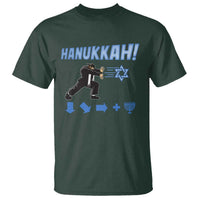 Funny Hanukkah Arcade Game T Shirt Jewish Fighter Menorah Star Of David - Wonder Print Shop