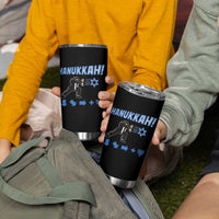 Funny Hanukkah Arcade Game Tumbler Cup Jewish Fighter Menorah Star Of David - Wonder Print Shop